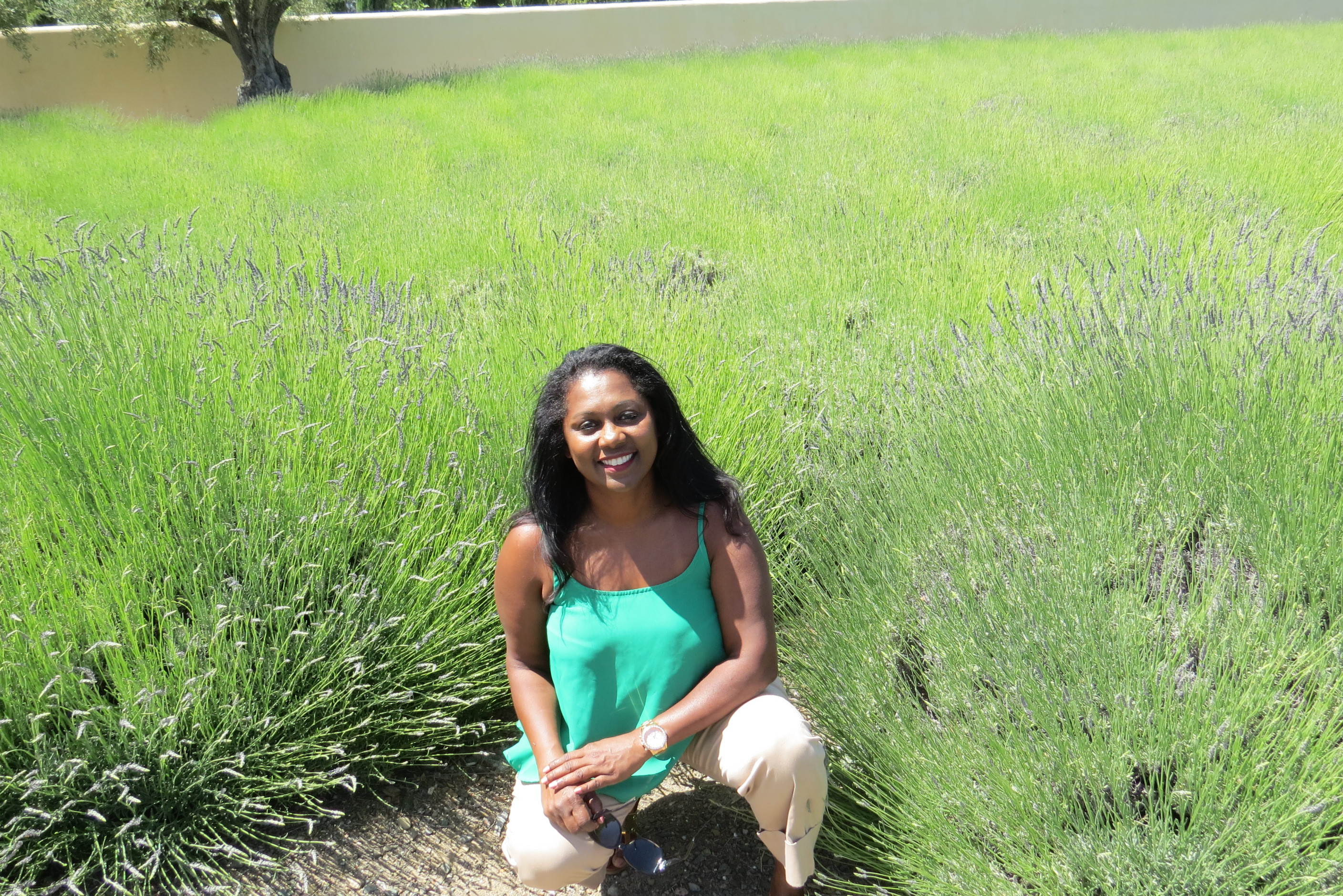 Janet in lavender fields